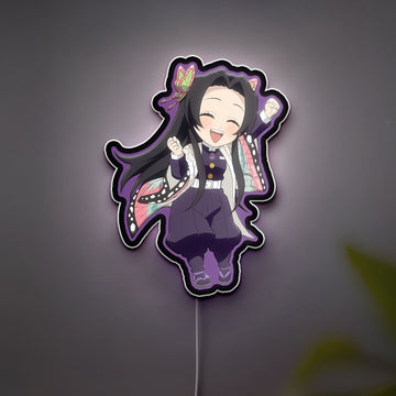 Chibi Demon Slayer 3D Light Box - Anime Character Night Light, KNY Inspired LED Decor for Otaku Fans