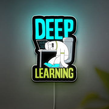 Productivity Cartoon 3D Light Box - Funny Office Decor LED Night Light, Work Motivation Gift for Professionals & Tech Enthusiasts