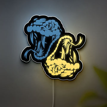 Python Programming 3D Light Box - Wild Nature Inspired LED Night Light, Unique Coding & Tech Themed Decor for Computer Nerds & Gamers