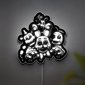 FNAF Bonnie 3D Light Box - Five Nights at Freddy's Glow Decor, Animatronic LED Night Light for Horror Gaming Fans