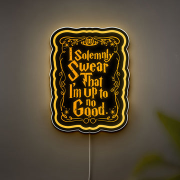 Harry Potter "I Solemnly Swear" 3D Light Box - Marauder's Map Inspired LED Night Light, Magical Decor for Potterheads