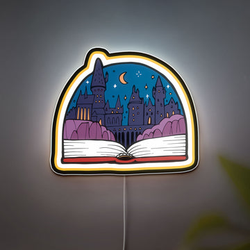 Harry Potter 3D Light Box - Hogwarts Castle Glow Art, Magical Night Light for Potterheads, Wizarding World Decor Gift
