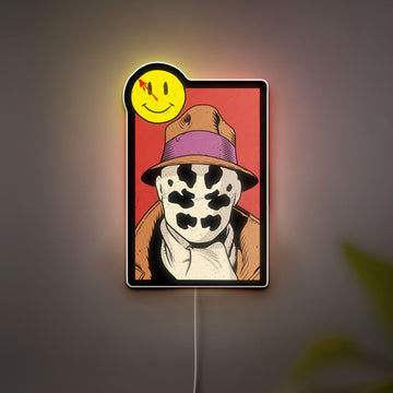 Rorschach Watchmen 3D Light Box - DC Comics LED Night Light, Graphic Novel Inspired Decor for Fans