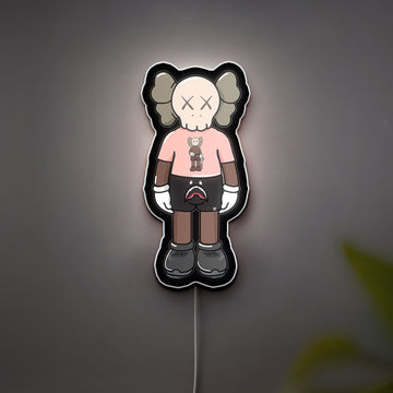 KAWS Inspired 3D Light Box - Modern Art LED Night Light, Hypebeast Decor for Urban Art Collectors & Street Style Fans