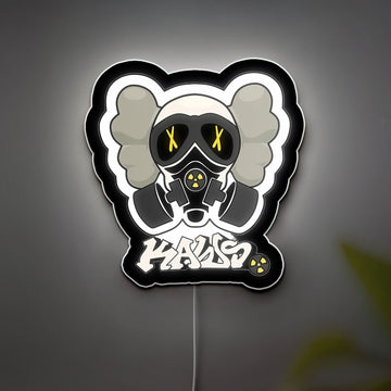 KAWS Inspired 3D Light Box - Modern Art LED Night Light, Urban Street Style Decor for Contemporary Art Collectors