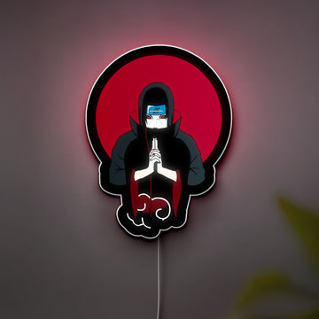 Itachi Uchiha 3D Light Box - Tiger Hand Sign LED Night Light, Naruto Anime Decor for Manga Fans, Cool Japanese Room Lighting
