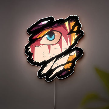 Naruto Uzumaki Anime Character 3D Light Box, Anime Art Decor for Otaku Fans
