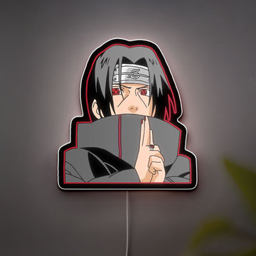 Naruto Itachi Uchiha 3D Light Box - Anime LED Night Light, Ninja Themed Room Decor for Anime Fans