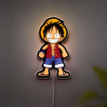 One Piece 3D Light Box - Chibi Straw Hat Crew LED Night Light, Anime Character Decor for Luffy Fans, Japanese Manga Themed Gift
