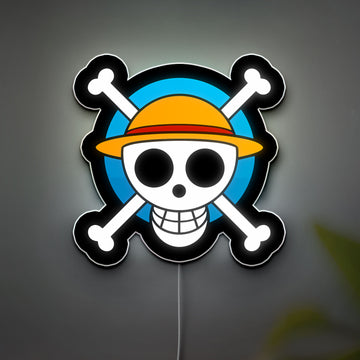One Piece 3D Light Box - Anime LED Night Light with Mugiwaras Logo, Cool Pirate Decor for Fans of Luffy and Crew