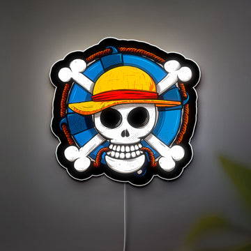 One Piece 3D Light Box - Anime Logo LED Night Light, Pirate Themed Decor for Fans, Cool Gift for Luffy & Zoro Lovers