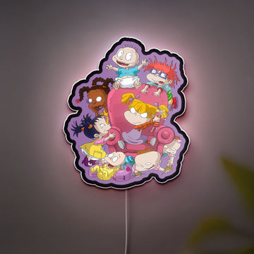 Rugrats Glow Light - Nostalgic 90s Cartoon LED Night Light, Tommy Pickles Baby Decor, Kids Room Lamp with Gentle Glow