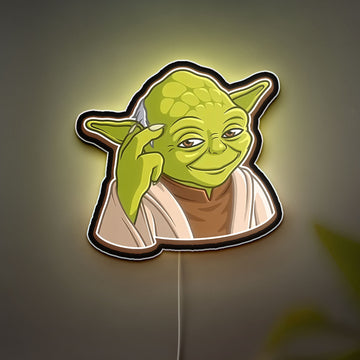 Glowing Yoda Light - Star Wars Night Lamp, Jedi Master LED Decor, Sci-Fi Gift for Fans with Soft Glow
