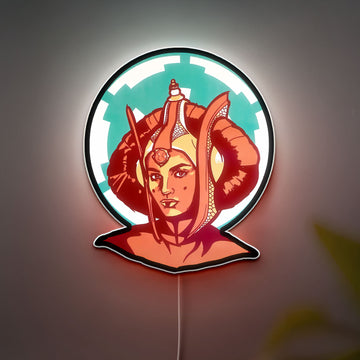 Star Wars Glow Light - Anakin & Padme LED Night Lamp, Galactic Love Story Decor, Movie Fan Gift