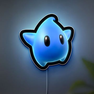 Super Mario Galaxy Glow Light - Starry Night Lamp, Luma Character LED Decor, Nintendo Inspired Kids Room Gift