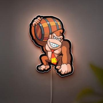 Donkey Kong Glow Light - Arcade Game LED Night Lamp, Nintendo Fan Gift, Retro Gaming Room Decor