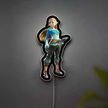Zelda Glow Lamp - Breath of the Wild Inspired Night Light, Triforce LED Decor for Gamers, Nintendo Themed Bedroom Light for Fans