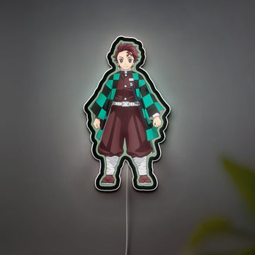 Tanjiro Kamado Glow Lamp - Demon Slayer Night Light, Anime Character LED Decor, Kimetsu no Yaiba Themed Gift for Fans