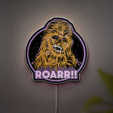 Chewbacca Glow Lamp - Star Wars Themed Night Light, Wookiee Character LED Decor