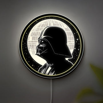 Darth Vader Glow Lamp - Star Wars Themed Night Light, Death Star Inspired LED Decor, Sith Lord Collectible for Sci-Fi Fans