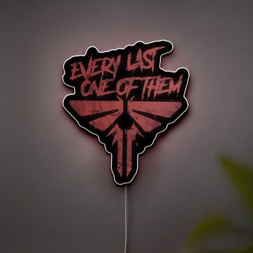 The Last of Us Glow Light - Post-Apocalyptic Night Lamp, Video Game Inspired Decor, Clicker Zombie LED Sign for Gamers