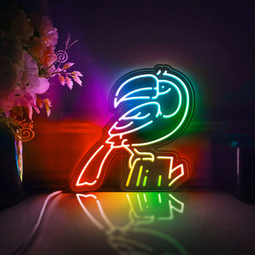 Toucan, Bird, Jungle, Nature Led Light Box, Toucan Wall Art Decor, Light Sign, Desktop Decorations, Gift For Bird Lovers, Nature Lover