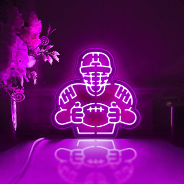 American Football Game Led Light Box, Football Wall Art Decor, Light Sign, Desktop Decorations, Gift For Sports Enthusiasts, Football Lover