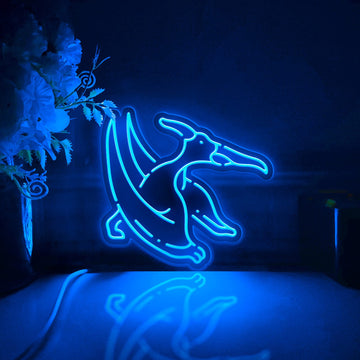 Dinosaur Led Light Box, Pterosaur Wall Art Decor, Light Sign, Desktop Decorations, Bedroom Decor, Gift For Nature Lovers, Dinosaur Fan