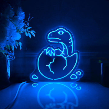 Dinosaur Led Light Box, Dinosaur Egg Wall Art Decor, Light Sign, Desktop Decorations, Bedroom Decor, Gift For Dinosaur Enthusiasts, Kid