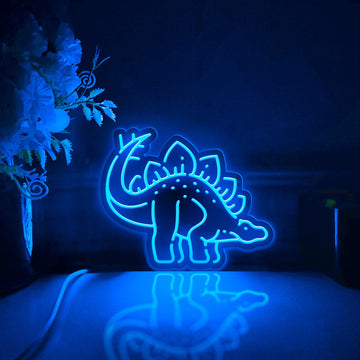 Dinosaur Led Light Box, Wall Art Decor, Personalized Light Sign, Neon-like Desktop Decorations, Bedroom Decor, Gift For Dinosaur Fans, Kid