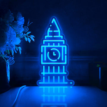 Big Ben Led Light Box, Landmark Wall Art Decor, Personalized Light Sign, Rgb Desktop Decorations, Bedroom Decor, Gift For Travel Lovers