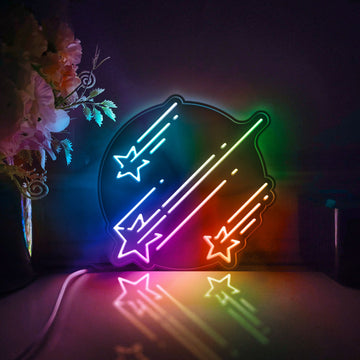 Star Led Light Box, Comet Galaxy Wall Art Decor, Light Sign, Desktop Decorations, Bedroom Decor, Gift For Stargazers, Astronomy Lover