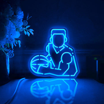 Basketball Player Led Light Box, Basketball Wall Art Decor, Light Sign, Desktop Decorations, Gift For Sports Fans, Basketball Lover