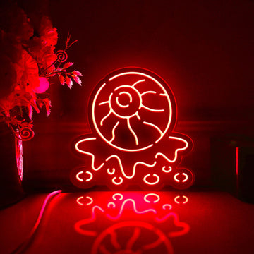 Evil Eye Led Light Box, Eyeball Wall Art Decor, Personalized Light Sign, Neon-like Rgb Desktop Decorations, Bedroom Decor, Gift For Gamers