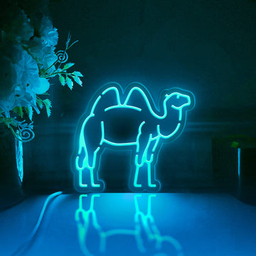 Camel Led Light Box, Animal Wall Art Decor, Light Sign, Desktop Decorations, Bedroom Decor, Gift For Desert Lovers, Animal Enthusiast