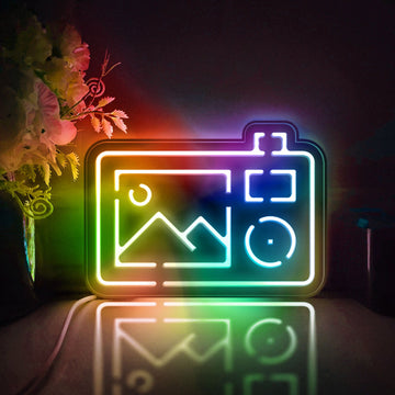 Camera Led Light Box, Digital Camera Wall Art Decor, Light Sign, Desktop Decorations, Bedroom Decor, Gift For Photographers, Travel Lover