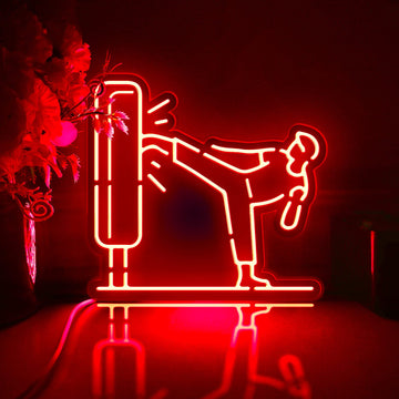 Chinese Kung Fu Led Light Box, Kung Fu Wall Art Decor, Light Sign, Desktop Decorations, Gift For Martial Arts Fans, Culture Enthusiast