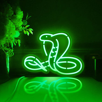 Cobra Led Light Box, Snake Wall Art Decor, Light Sign, Desktop Decorations, Bedroom Decor, Gift For Reptile Lovers, Wildlife Enthusiast