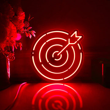 Dart Game Led Light Box, Dart Wall Art Decor, Personalized Light Sign, Neon-like Rgb Desktop Decorations, Bedroom Decor, Gift For Gamers