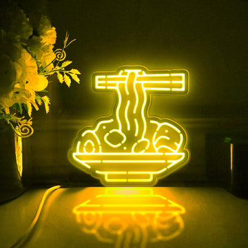 Egg Noodle Led Light Box, Noodle Wall Art Decor, Personalized Light Sign, Neon-like Rgb Desktop Decorations, Bedroom Decor, Gift