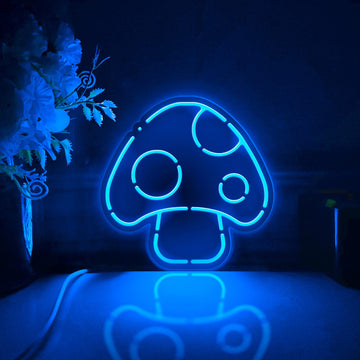 Super Mario Mushroom Led Light Box, Mushroom Wall Art Decor, Personalized Light Sign, Desktop Decorations, Bedroom Decor, Gift For Gamers