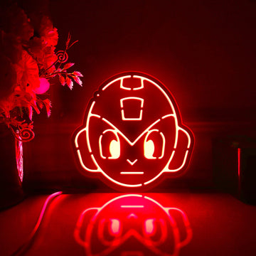 Megaman Led Light Box, Game Wall Art Decor, Light Sign, Desktop Decorations, Bedroom Decor, Gift For Retro Gamers, Video Game Fan