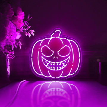 Jack-o-lantern Led Light Box, Halloween Wall Art Decor, Personalized Light Sign, Rgb Desktop Decorations, Bedroom Decor, Gift For Kids