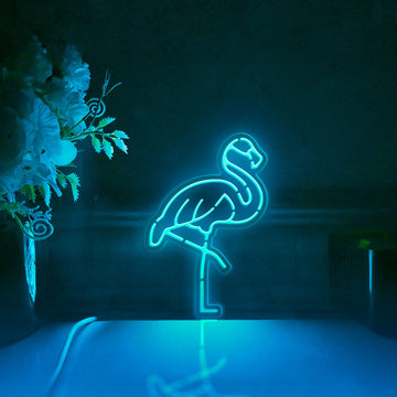 Flamingo Led Light Box, Bird Wall Art Decor, Personalized Light Sign, Neon-like Desktop Decorations, Bedroom Decor, Gift For Bird Lovers