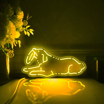 Golden Retriever Holding A Frisbee Led Light Box, Lying Golden Retriever Wall Art Decor, Lighted Desktop Decoration, Gift For Dog Lovers
