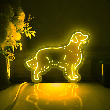 Golden Retriever Dog Led Light Box, Pet Dog Wall Art Decor, Light Sign, Desktop Decorations, Room Decor, Gift For Dog Owners, Animal Lovers