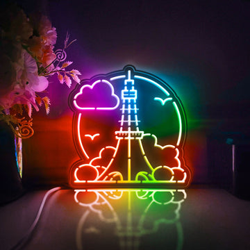 Japanese Landmark Tokyo Led Light Box, Tokyo Tower Wall Art Decor, Light Sign, Desktop Decorations, Gift For Travelers, Architecture Lovers