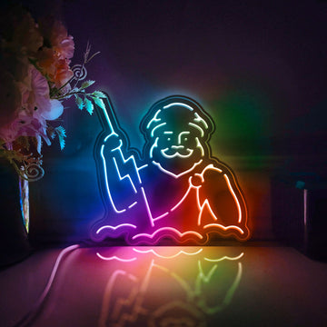 Zeus Led Light Box, Mythological God Wall Art Decor, Personalized Light Sign, Desktop Decorations, Bedroom Decor, Gift For Mythology Fans