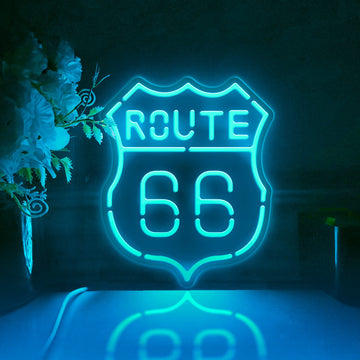 Route Led Light Box, Highway Road Wall Art Decor, Personalized Light Sign, Neon-like Desktop Decorations, Bedroom Decor, Gift For Travelers