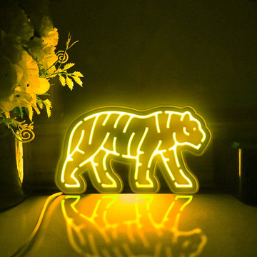 Tiger Led Light Box, Wild Animal Wall Art Decor, Light Sign, Desktop Decorations, Room Decor, Gift For Wildlife Enthusiasts, Animal Lovers